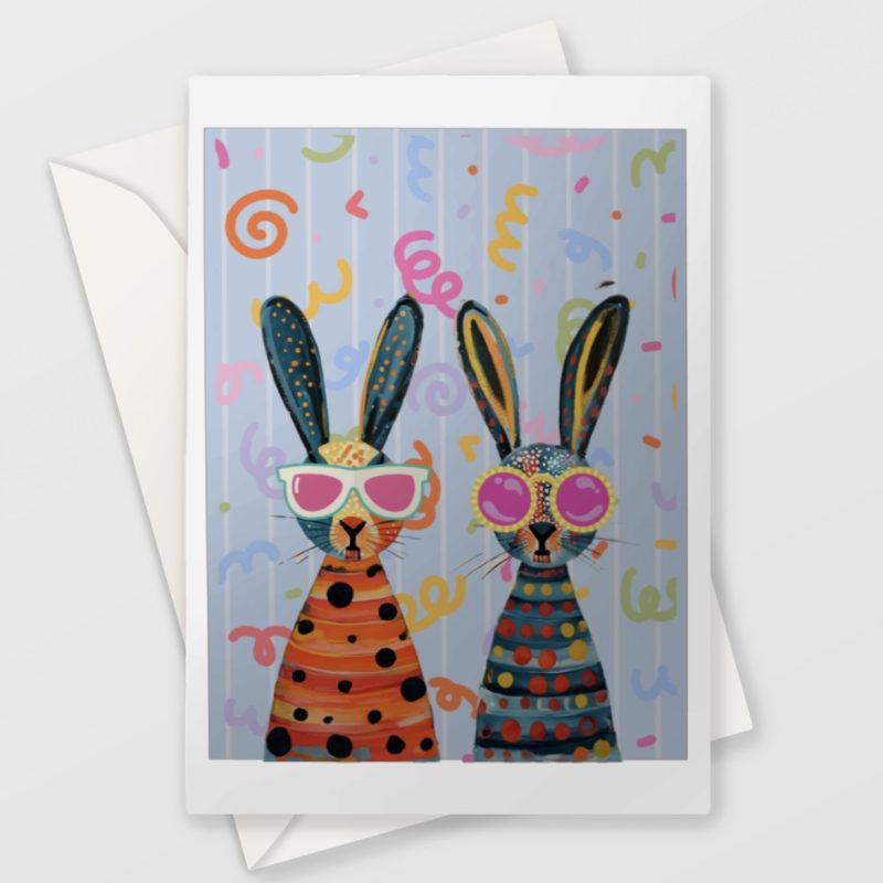 Bunny In Sunglasses Card