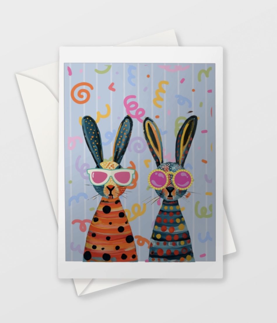 Bunny In Sunglasses Card