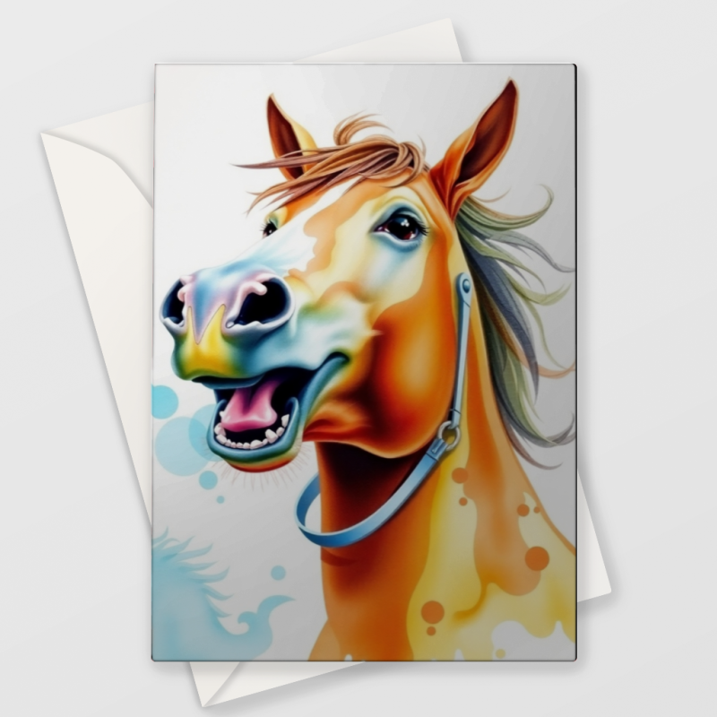 Laughing Horse Card