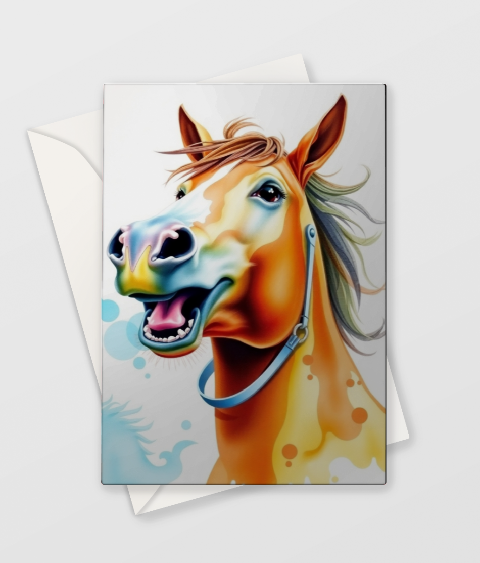 Laughing Horse Card