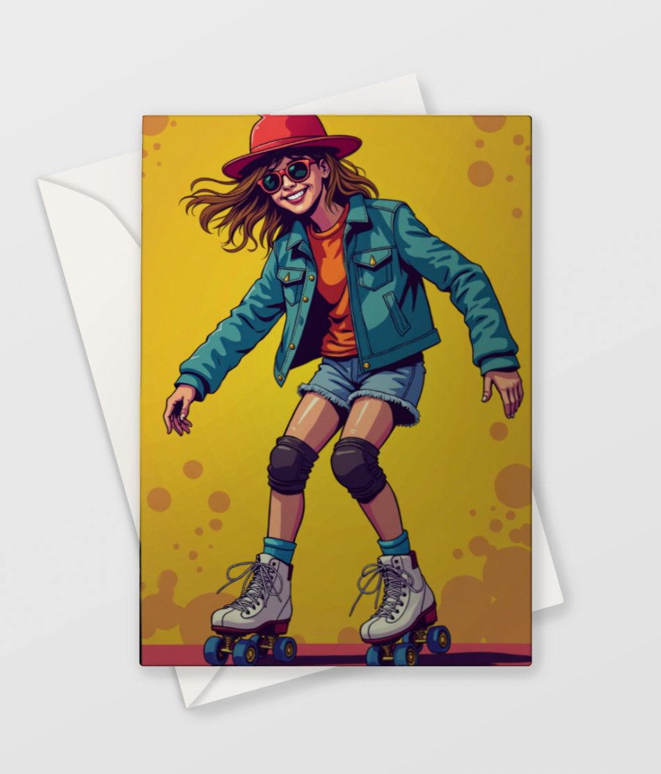 Red Hat Skateboarder Card