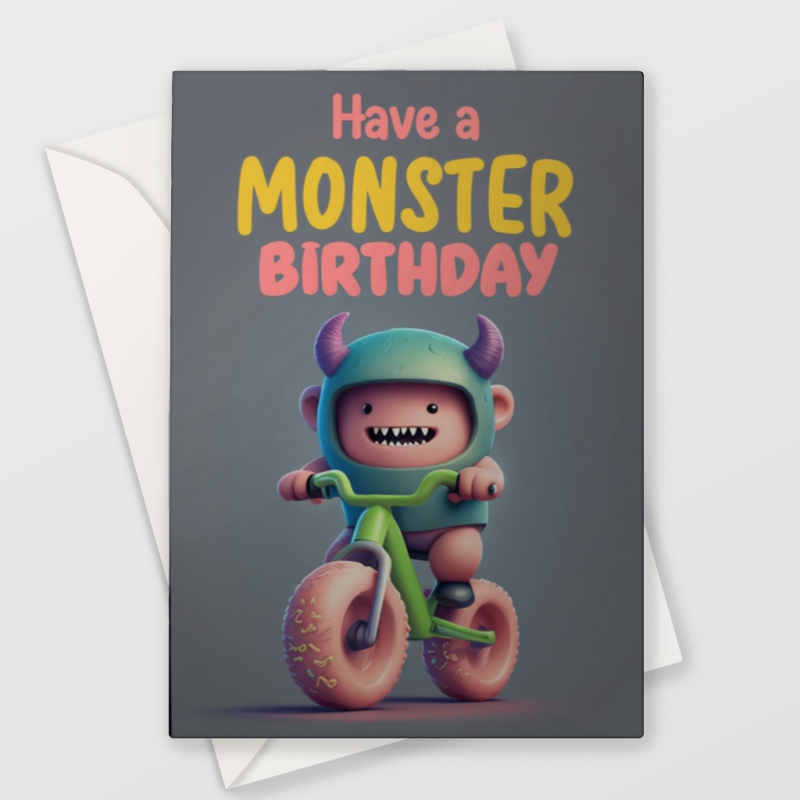 Monster Bike Card