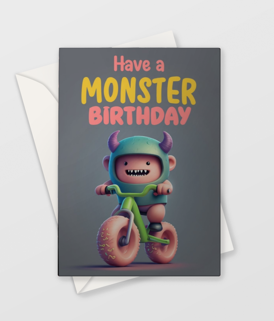 Monster Bike Card