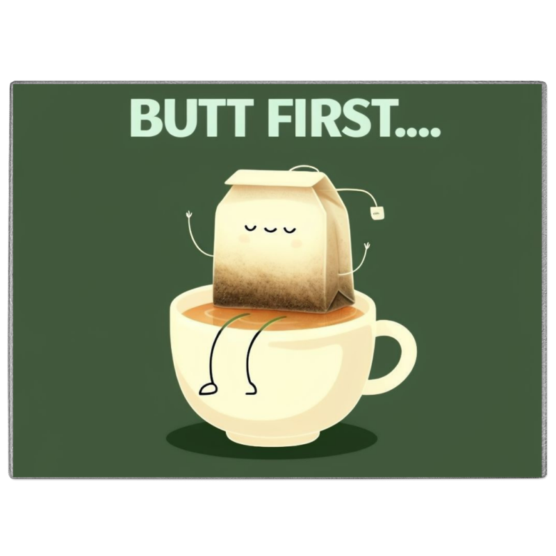 Butt First Glass Chopping Board