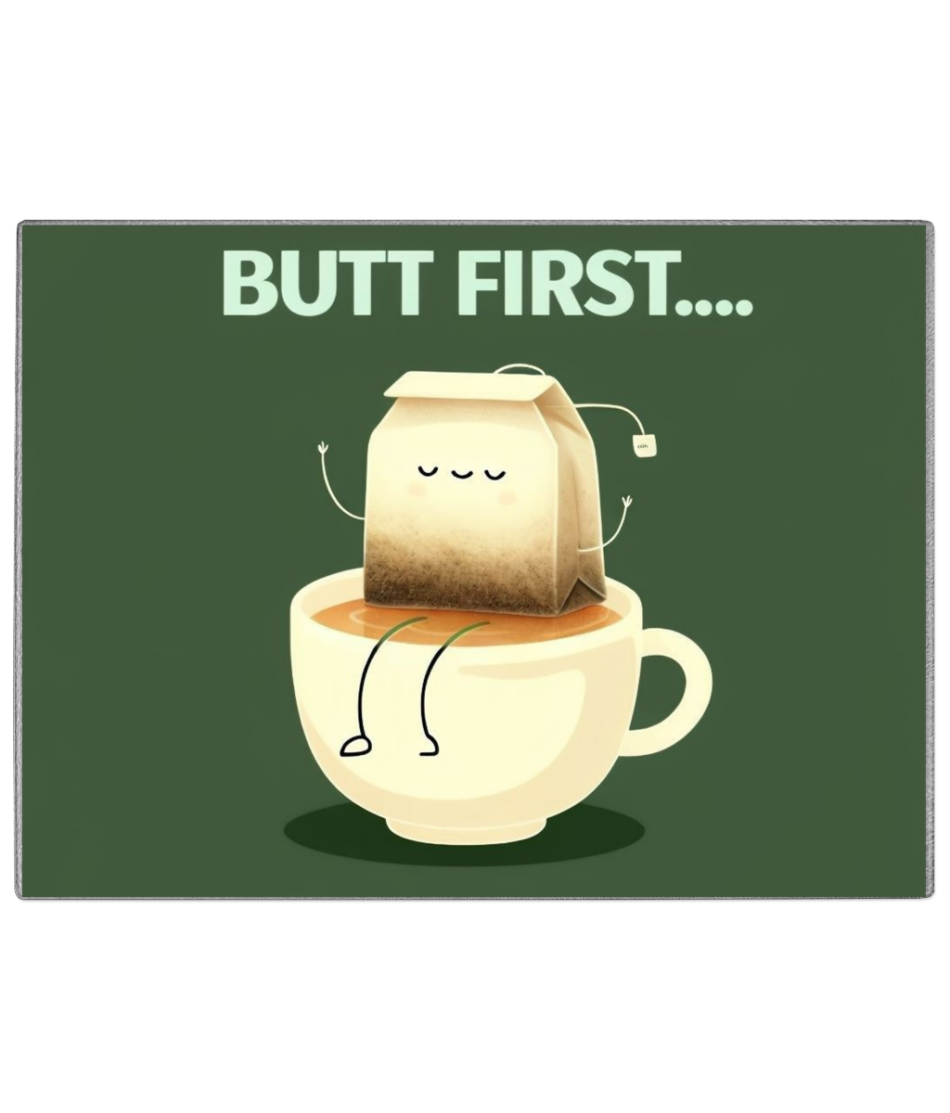 Butt First Glass Chopping Board