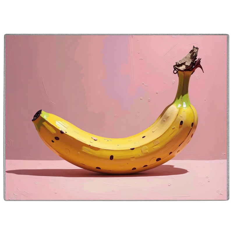 Banana Glass Chopping Board