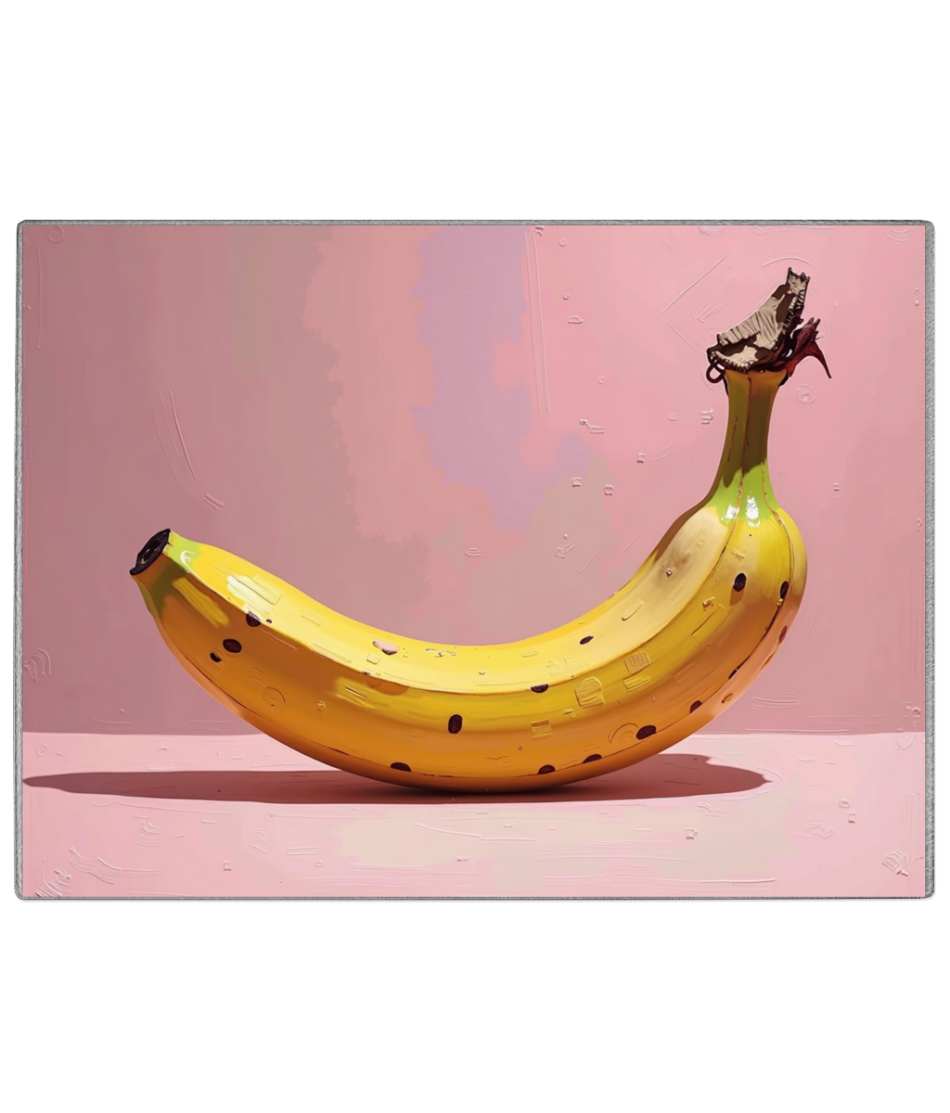 Banana Glass Chopping Board