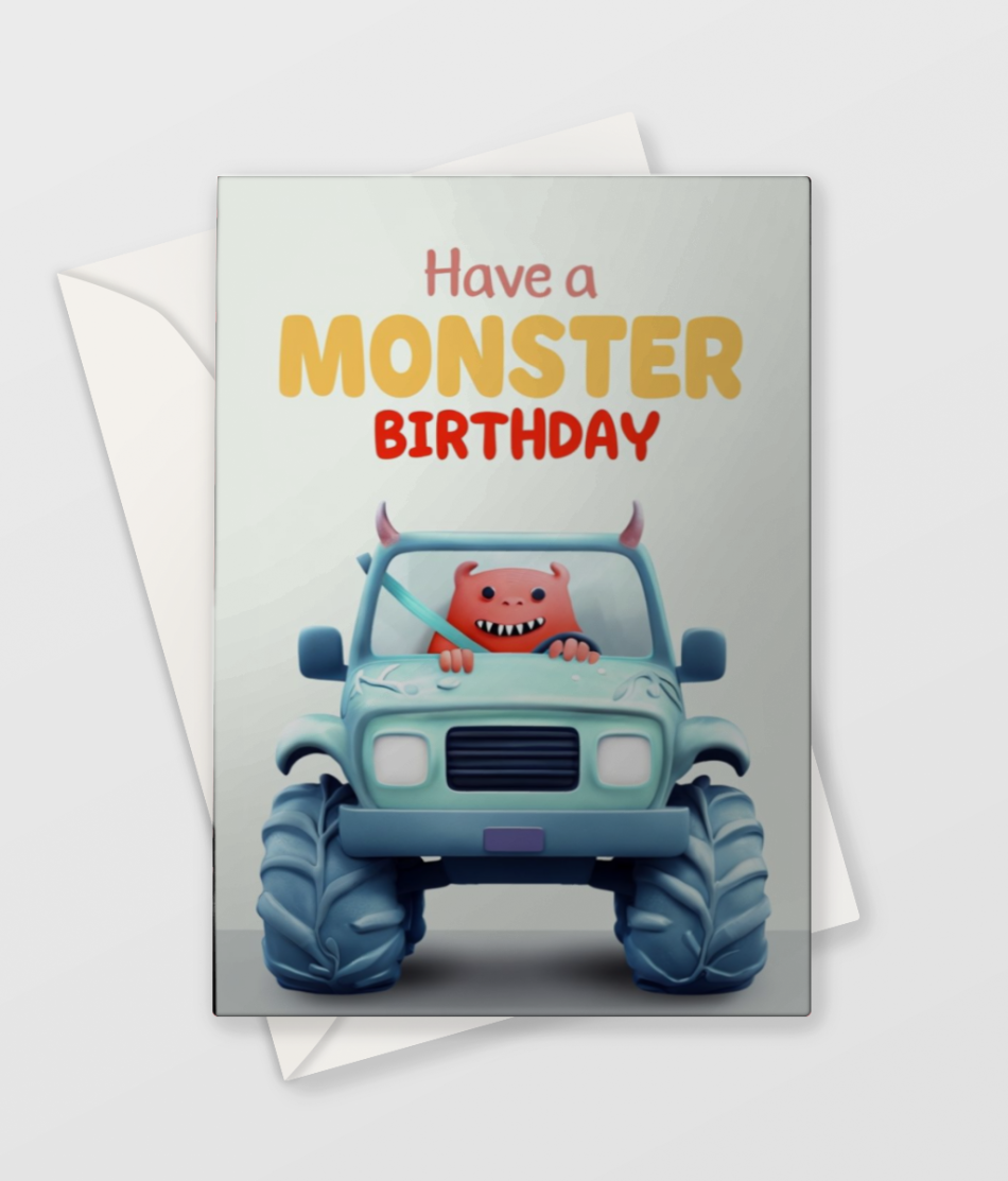 Monster Truck Card