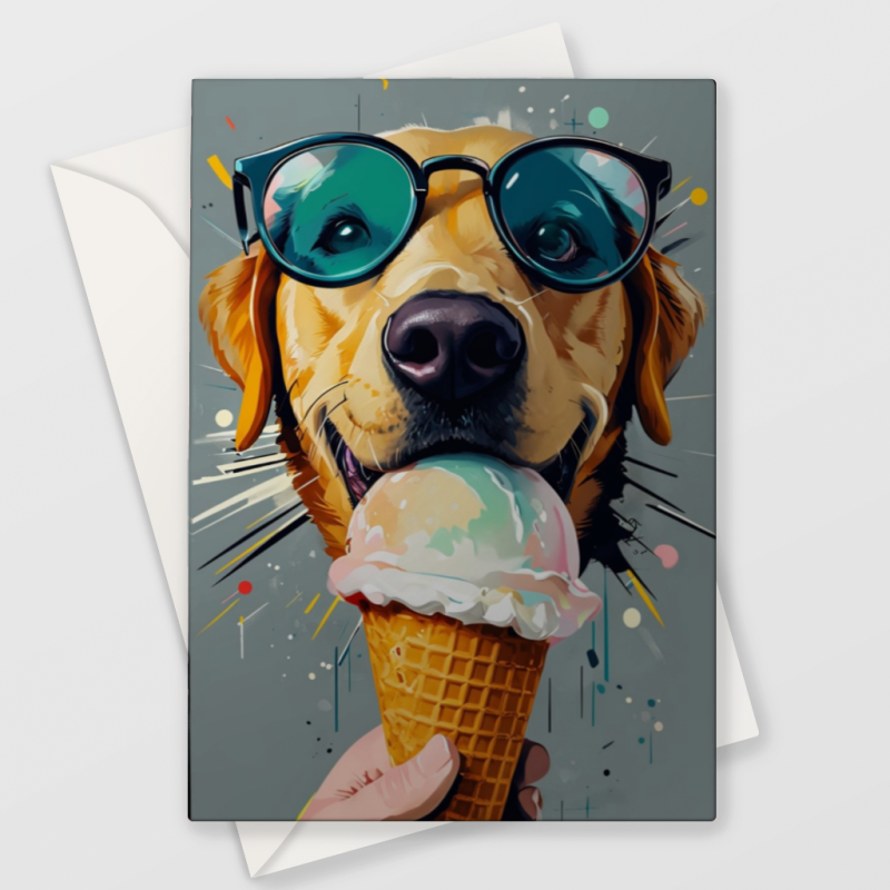 Golden Lab Card