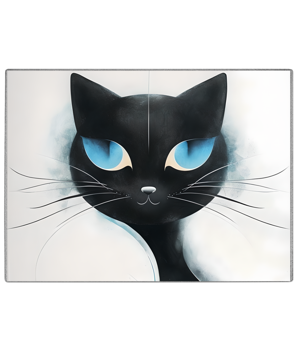 Black Cat Glass Chopping Glass