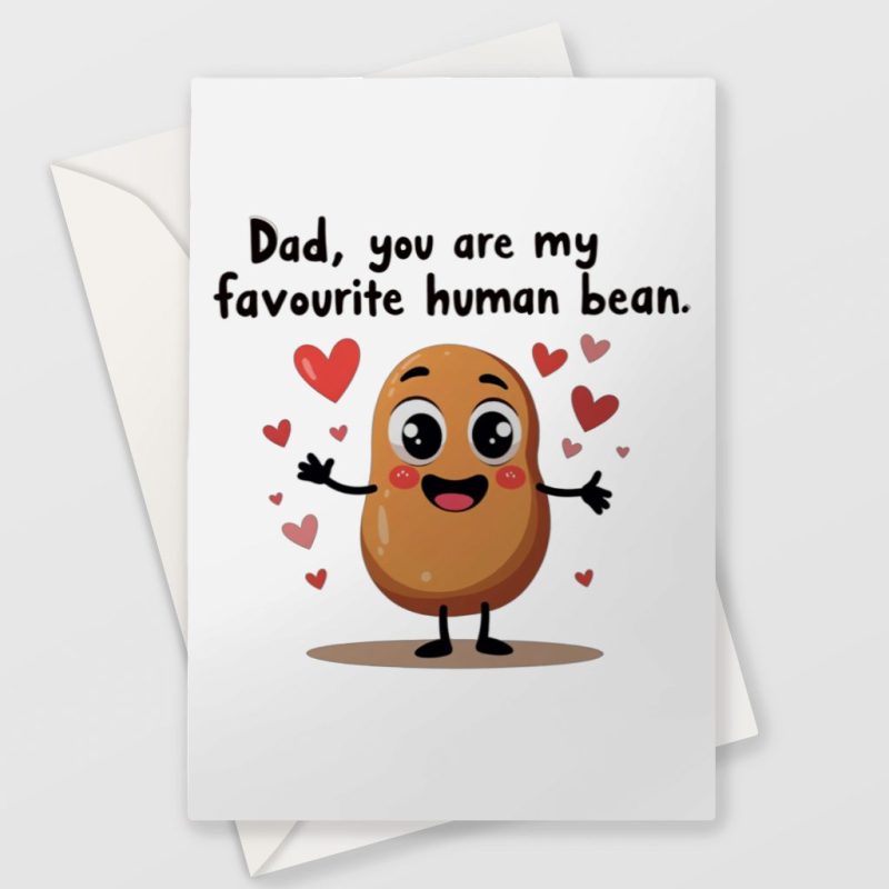 Bean Dad Father's Day Card