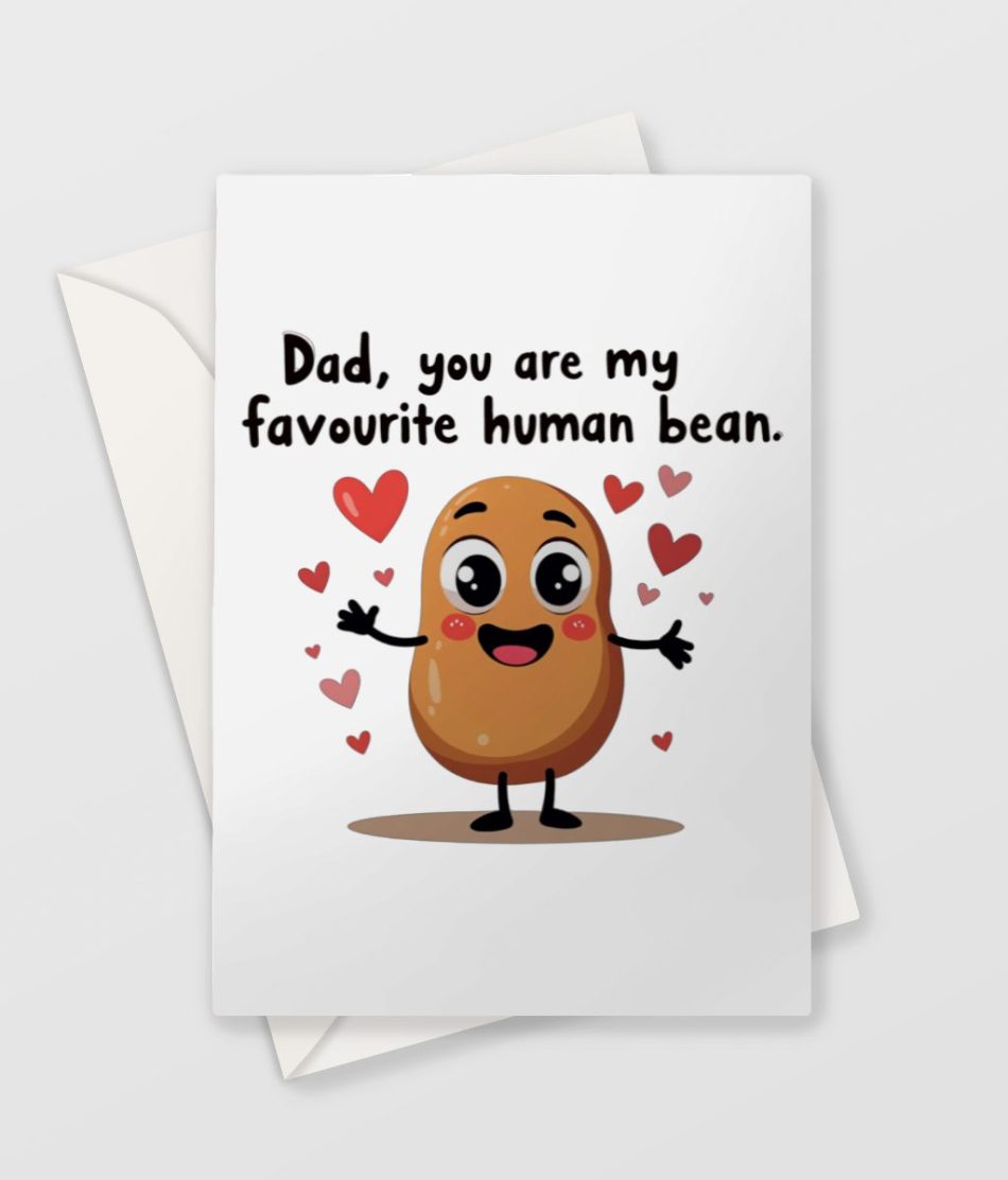 Bean Dad Father's Day Card