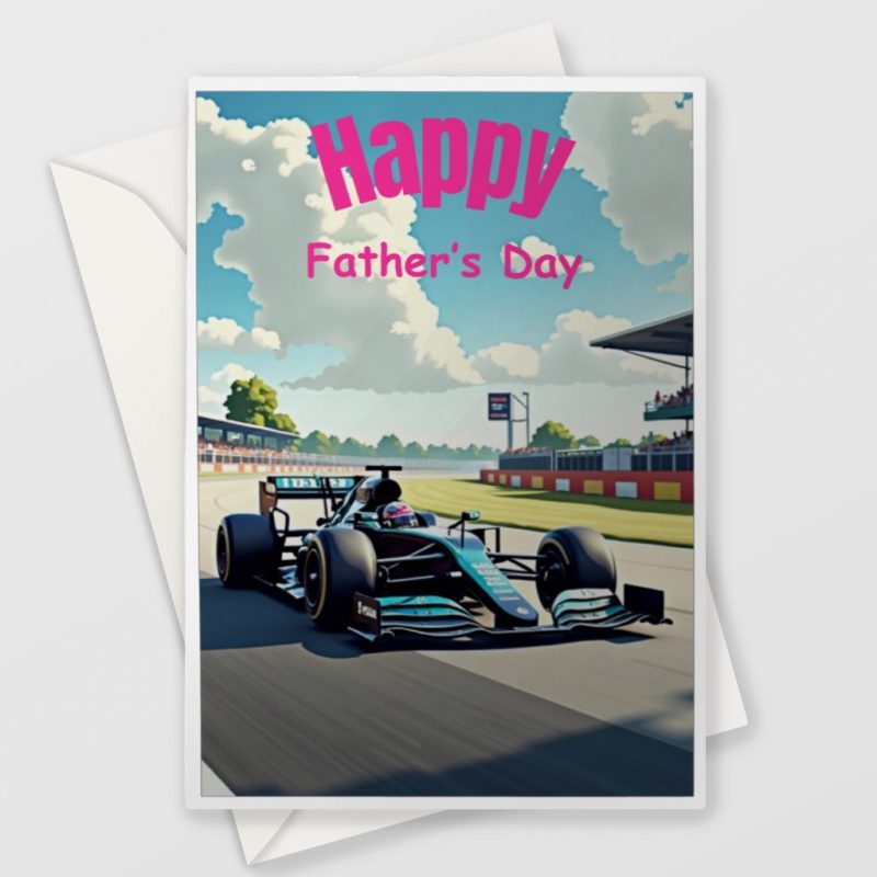 F1 Father's Day Card