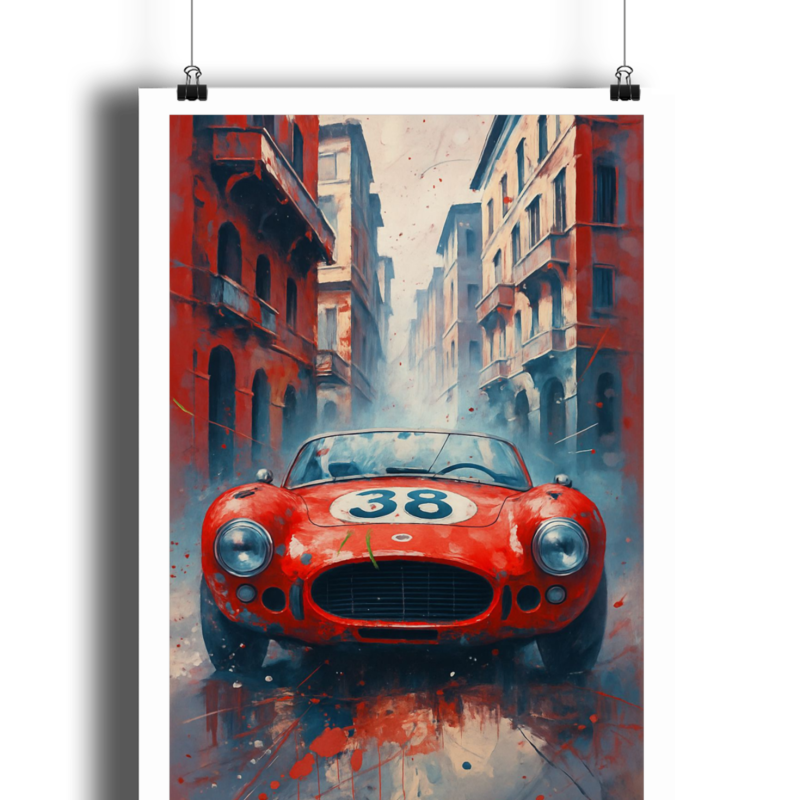 Italian Sports Car Poster