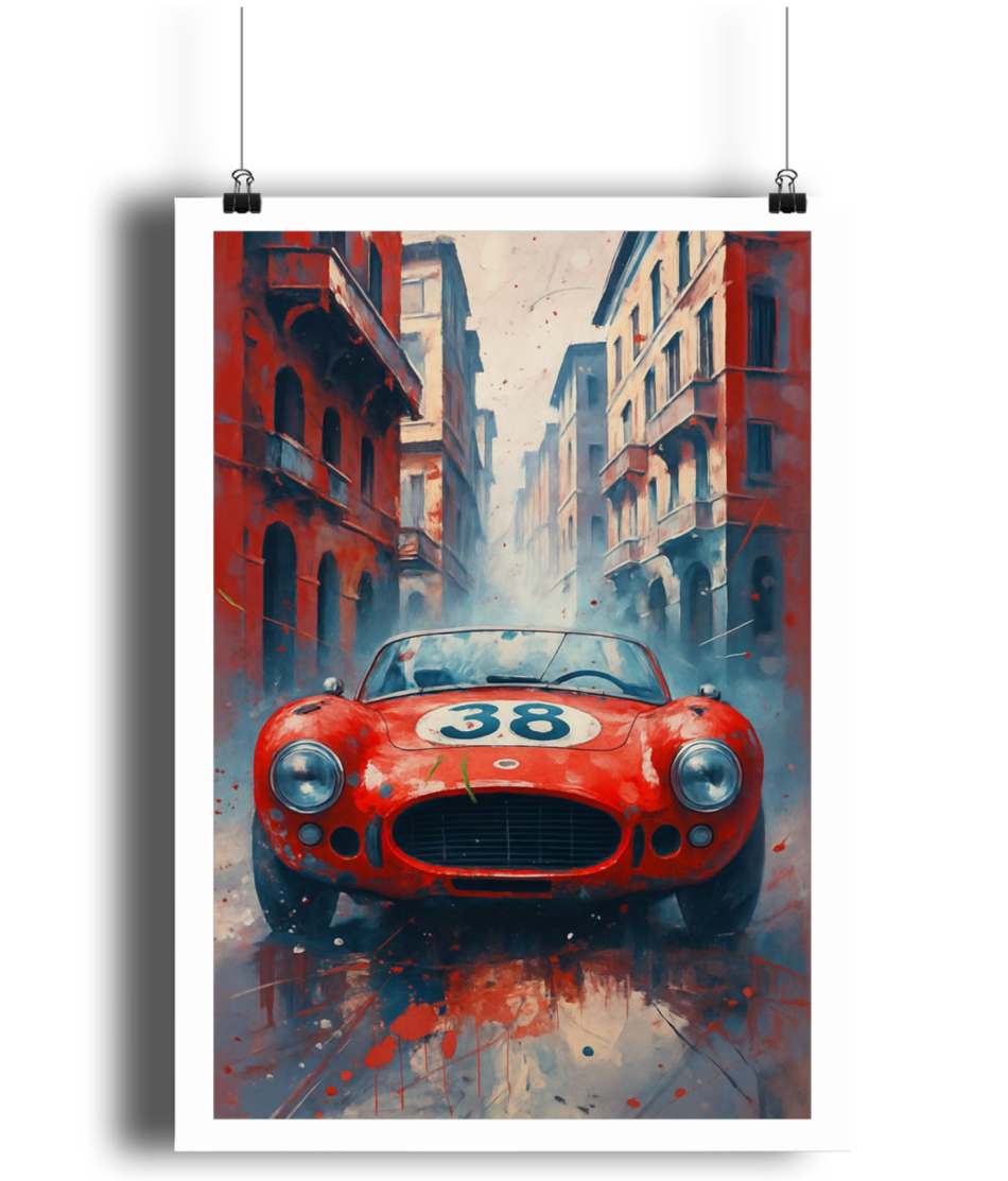 Italian Sports Car Poster