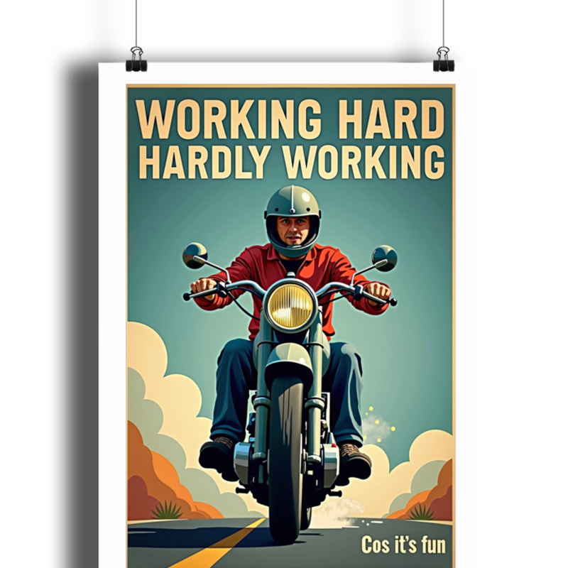 Working Hard Poster
