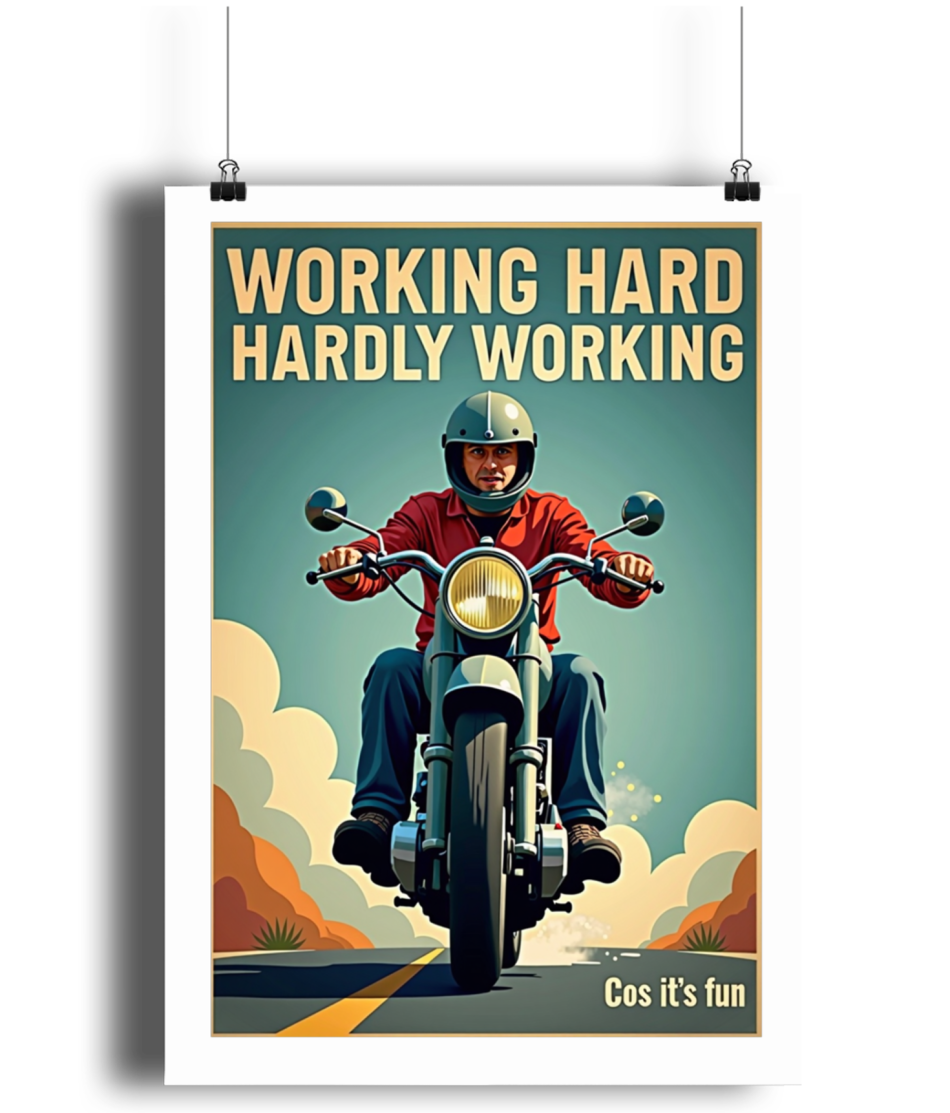 Working Hard Poster
