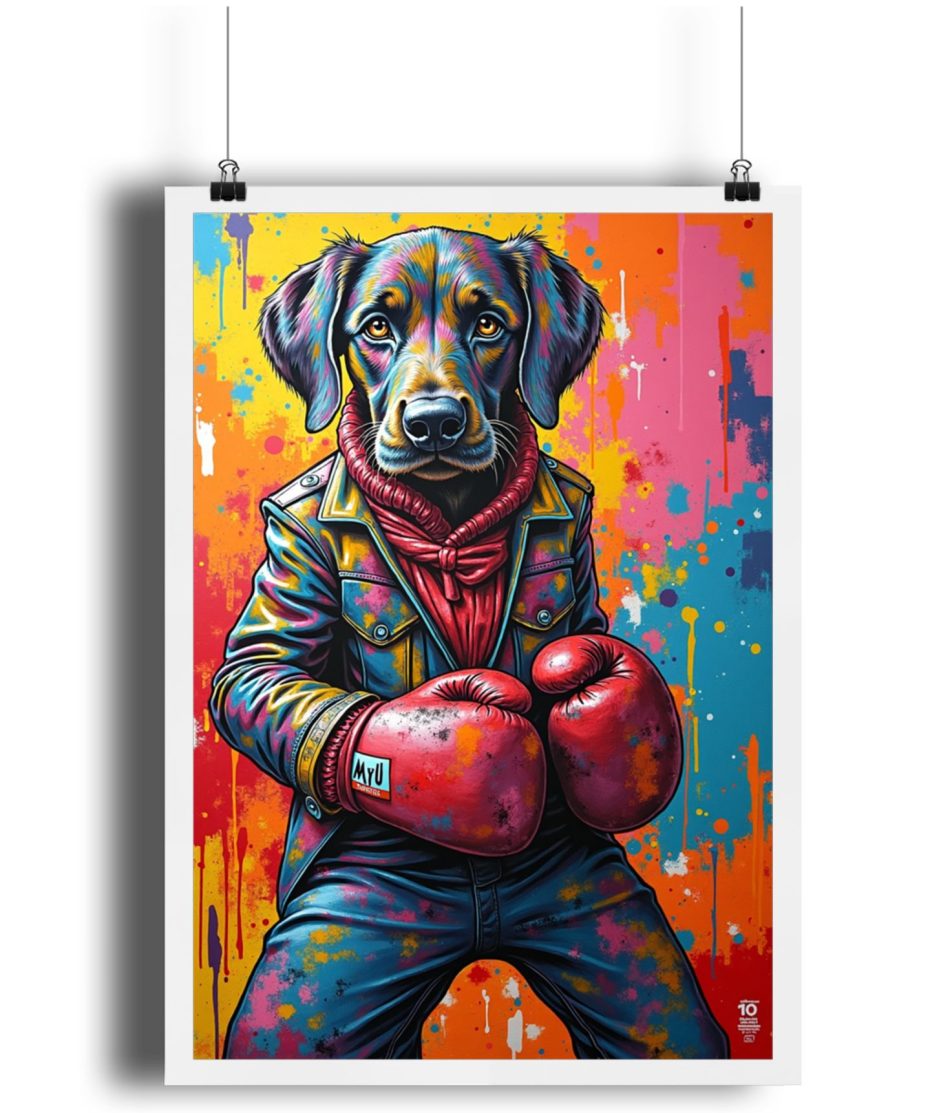 Boxer Dog Poster
