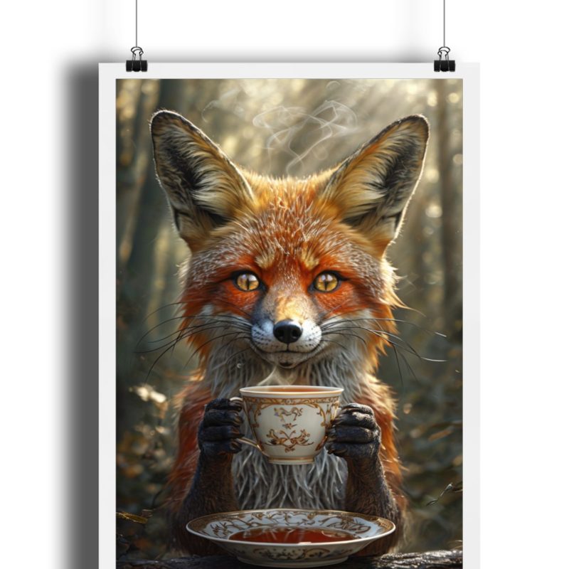 Fox Tea Poster