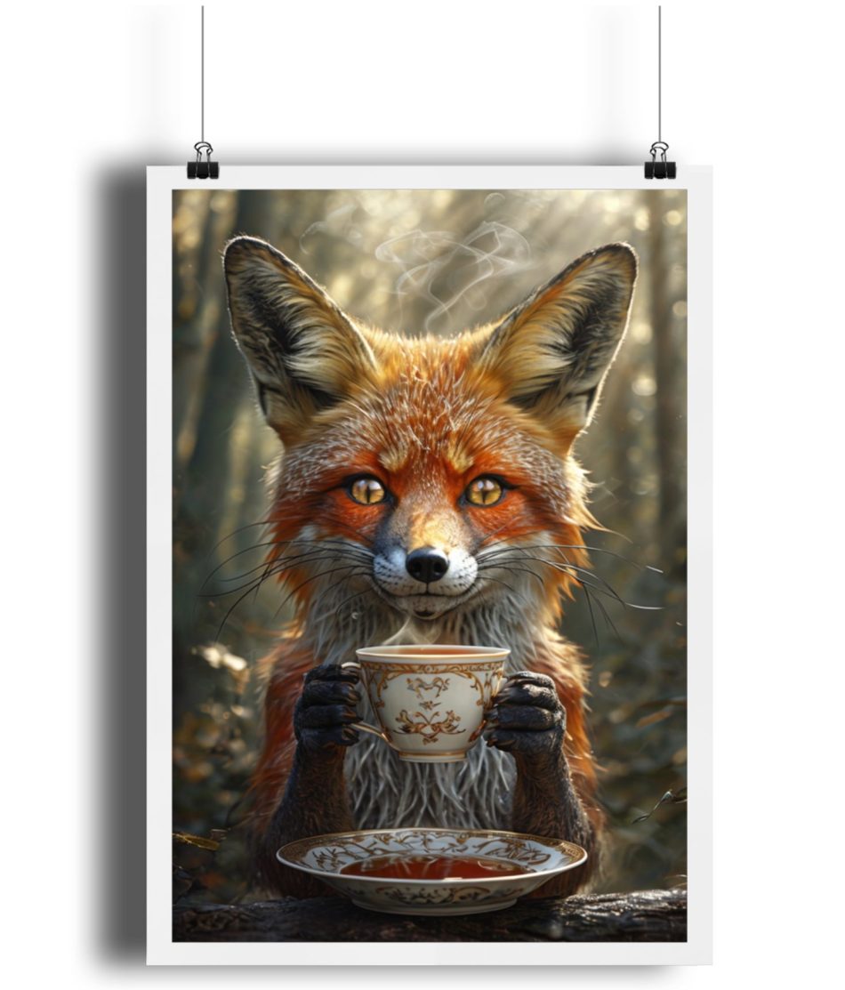 Fox Tea Poster