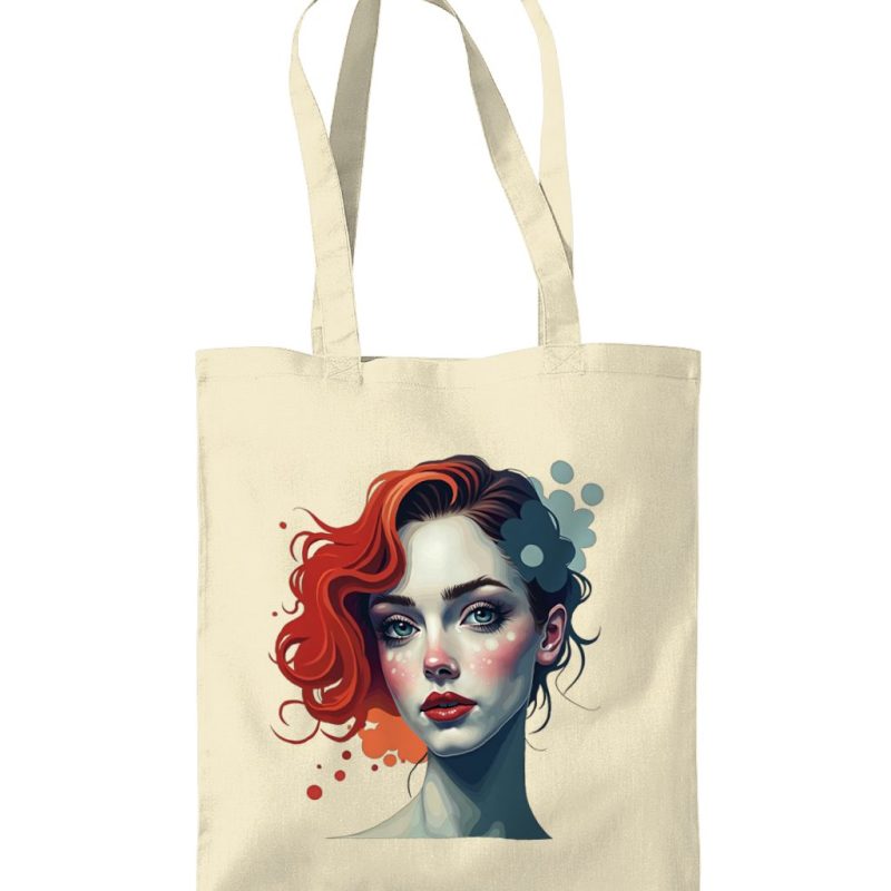 Red Hair Tote Bag
