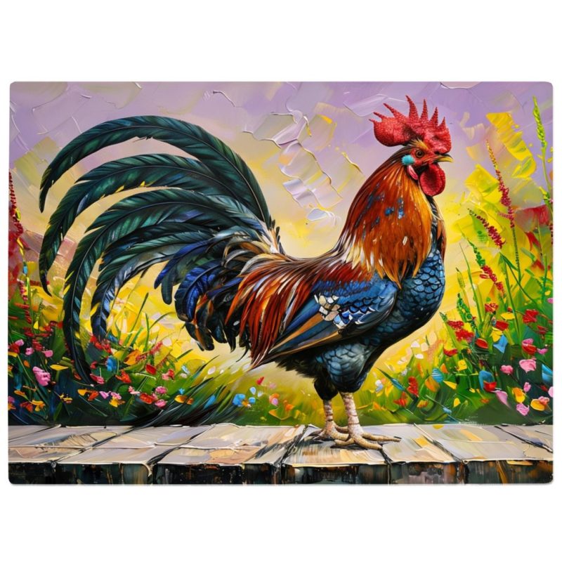 Good Morning Rooster Chopping Board
